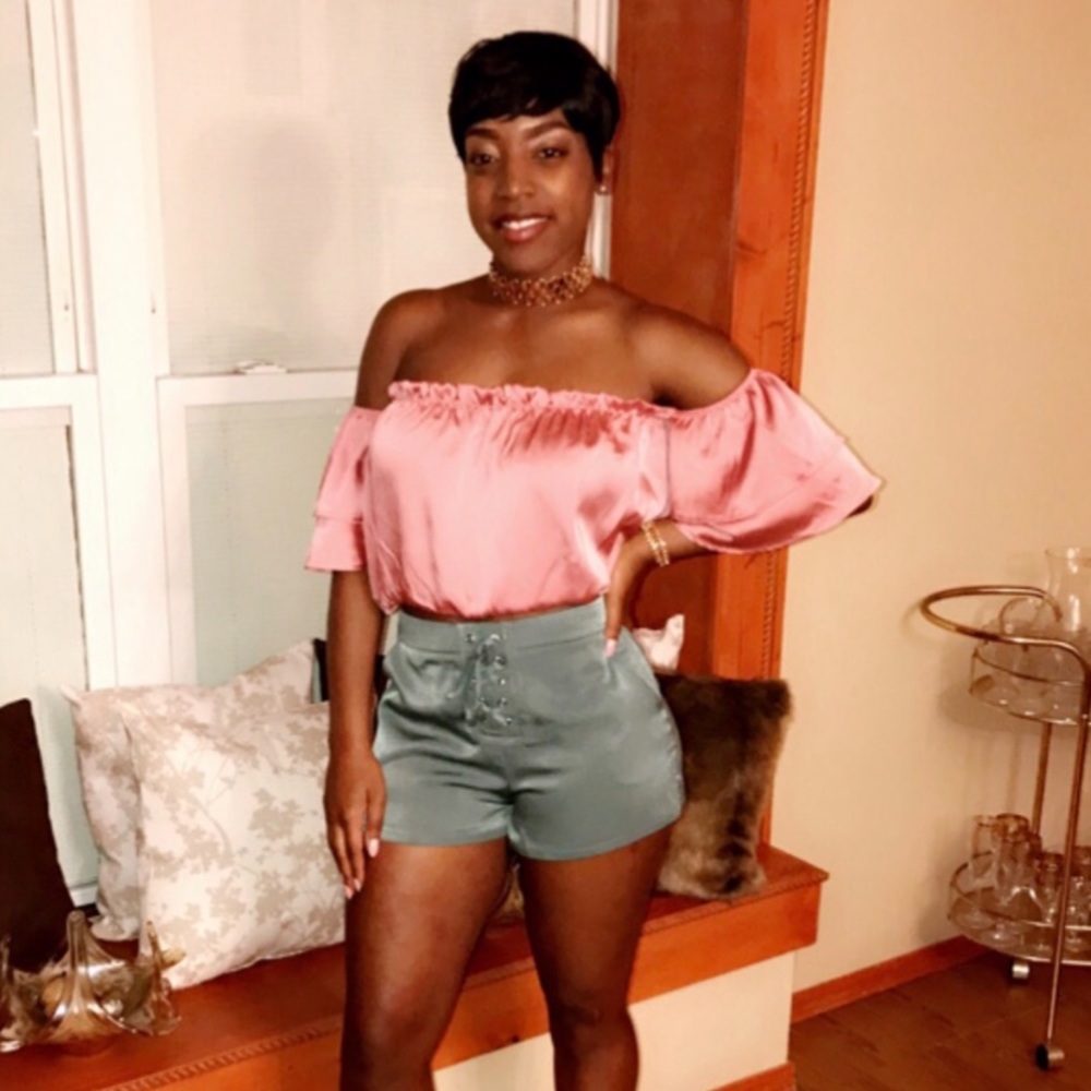 Forever 21 satin shorts